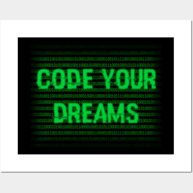 Programmer Coding Binary Hacker Wall Art by Voidrobe